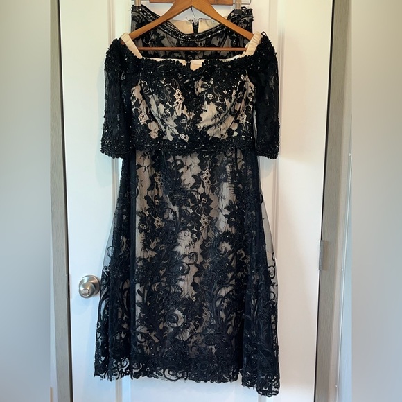 Jovani JVN Skirt/Crop Top Beaded And Embroidered 2 Piece Dress Set Size 8 - Picture 1 of 15